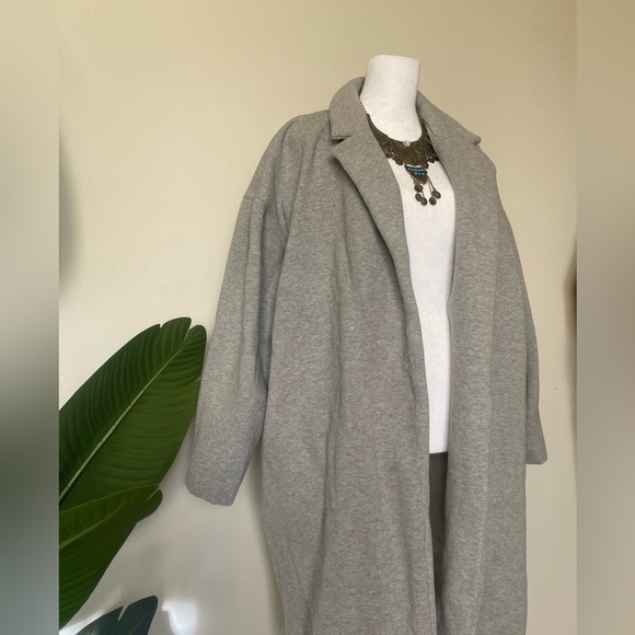 ZARA comfy cozy oversized cardigan light grey size large - Picture 3 of 7